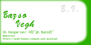bazso vegh business card